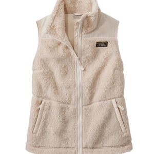 L.L. Bean Cream Fleece Vest